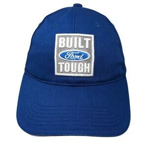 Ford Built Tough Baseball Cap Blue One Size Adjustable Embroidered Stellar
